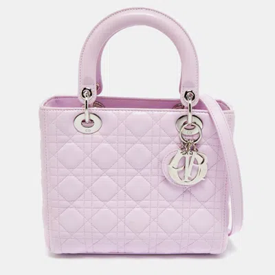 Pre-owned Dior Tote In Purple