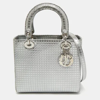 Pre-owned Dior Tote In Silver