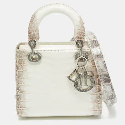 Pre-owned Dior Tote In White