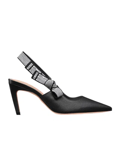 Dior Toujours Heel Sandals In Black