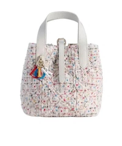 Dior Toujours Vertical Nano Tote Bag In Multi