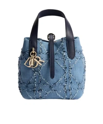 Dior Toujours Vertical Nano Tote Bag In Red