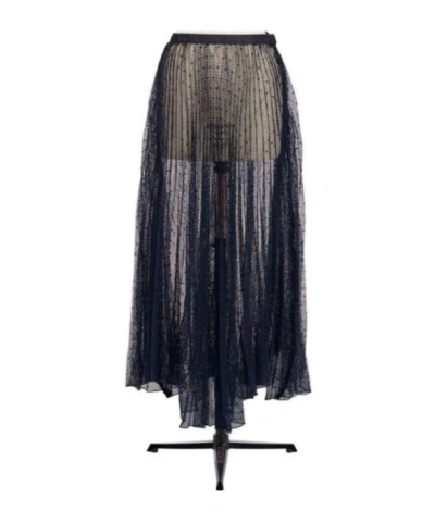 Dior Translucent Skirt In Black
