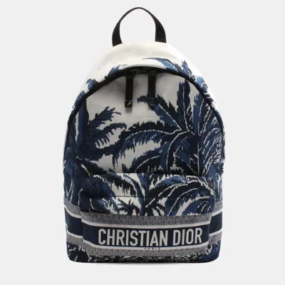 Pre-owned Dior Travel Backpack In Blue