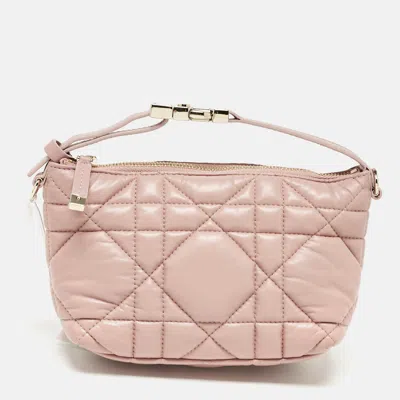 Pre-owned Dior Travel Nomad Pouch In Pink