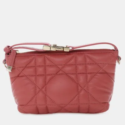 Pre-owned Dior Travel Nomad Pouch In Pink