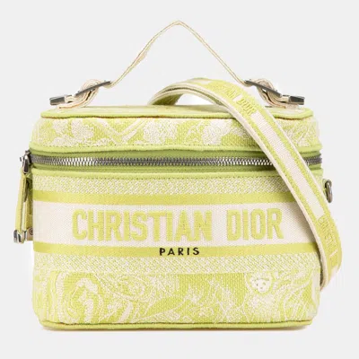 Pre-owned Dior Travel Vanity Case In Green