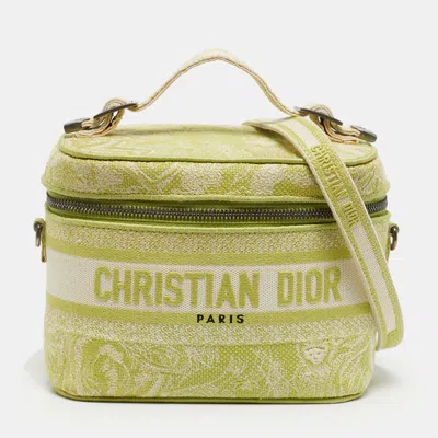 Pre-owned Dior Travel Vanity Case In Green