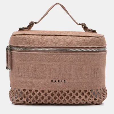 Pre-owned Dior Travel Vanity Case In Pink