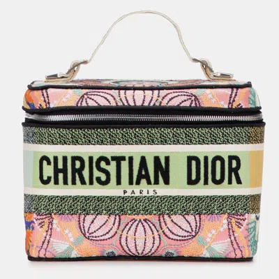 Pre-owned Dior Travel Vanity Case In Pink