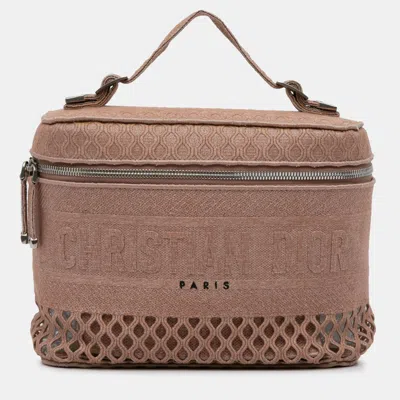 Pre-owned Dior Travel Vanity Case In Pink