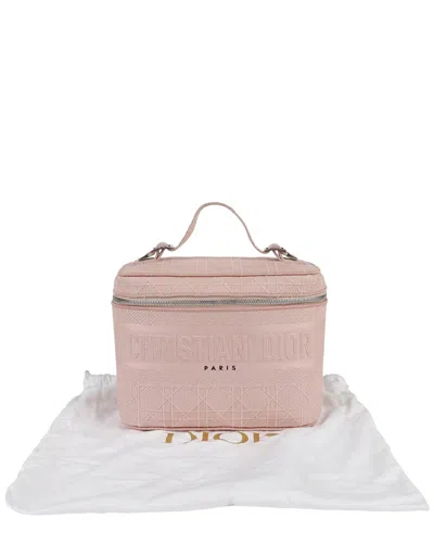 Dior Travel Vanity Case Tote Bag (authentic Pre-loved) In Pink