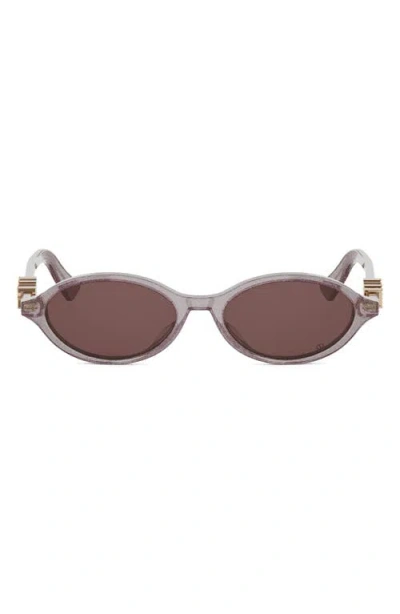 Dior Treasure R1i 51mm Oval Sunglasses In Brown