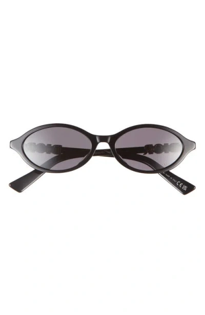 Dior Treasure R1i Oval Sunglasses In Black