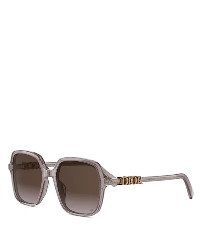 Dior Treasure Square Sunglasses, 54mm In Gray