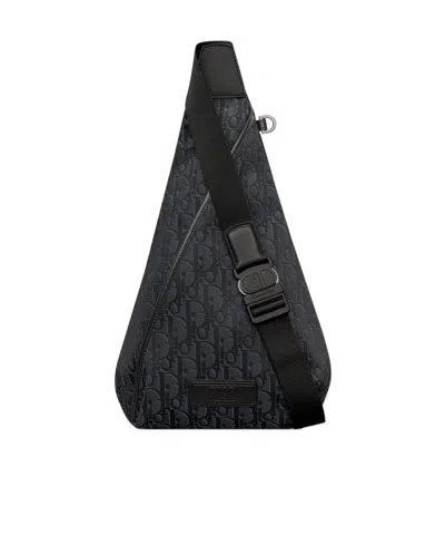 Dior Trek Zipped Sling Bag In Black