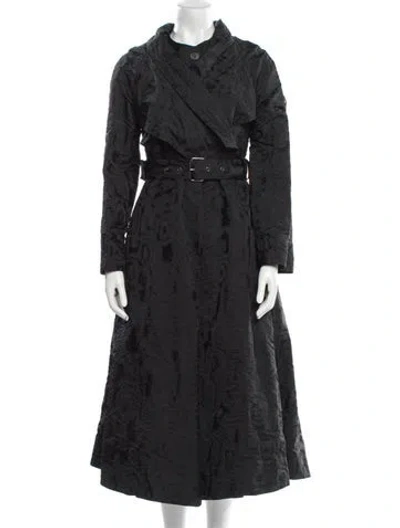 Pre-owned Dior Trench Coat In Black