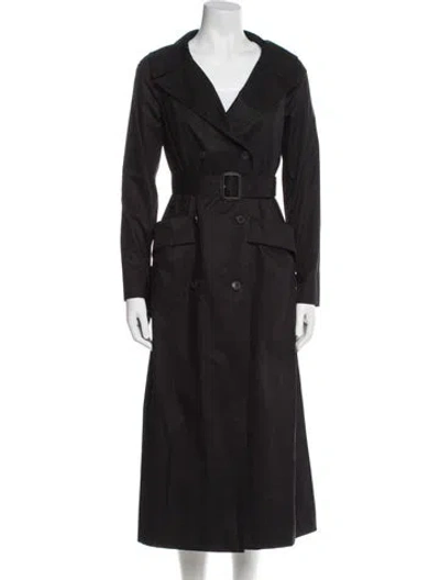 Pre-owned Dior Trench Coat In Black