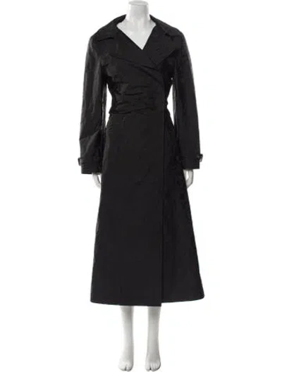 Pre-owned Dior Trench Coat In Black