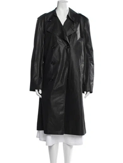 Pre-owned Dior Trench Coat In Black
