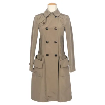 Pre-owned Dior Trench Coat In Brown