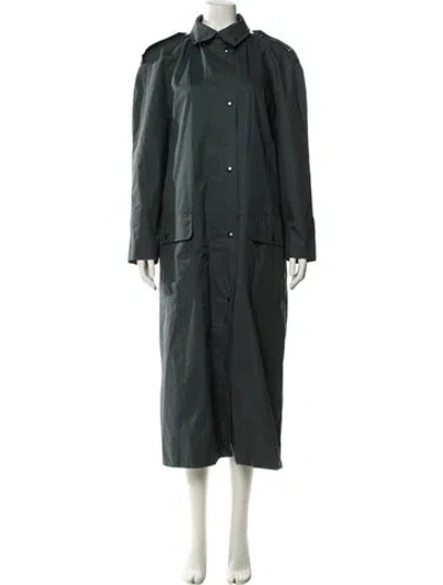 Pre-owned Dior Trench Coat In Green