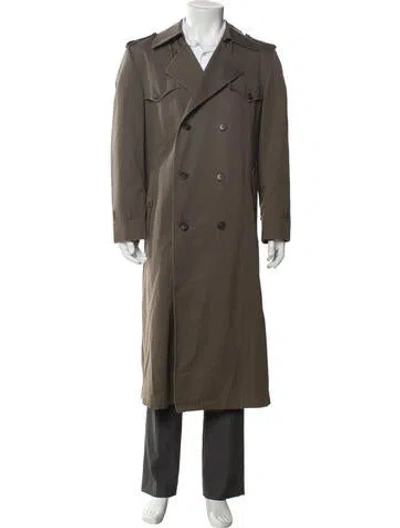 Pre-owned Dior Trench Coat In Green