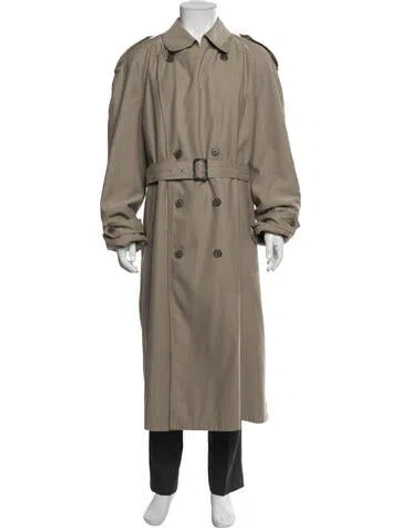 Pre-owned Dior Trench Coat In Neutral