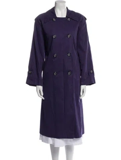 Pre-owned Dior Trench Coat In Purple