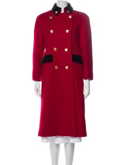 Pre-owned Dior Trench Coat In Red