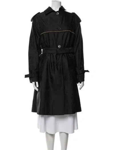 Pre-owned Dior Trench Coat W/ Tags In Black