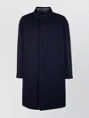 Dior Trench Coat With Notched Collar And Back Vent In Blue