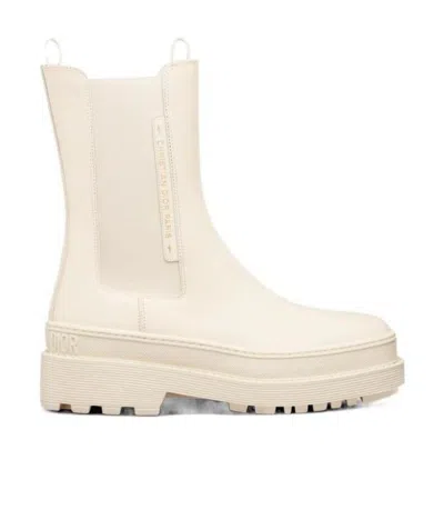 Dior Trial And Ankle Boots In White
