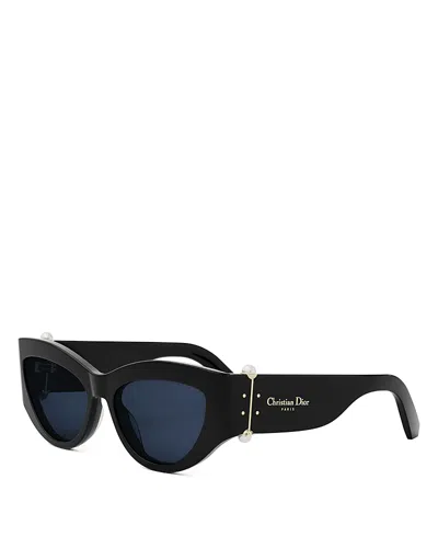 Dior Tribales B1i Cat Eye Sunglasses, 55mm In Black