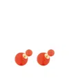 Dior Tribales Iviera Earrings In Red