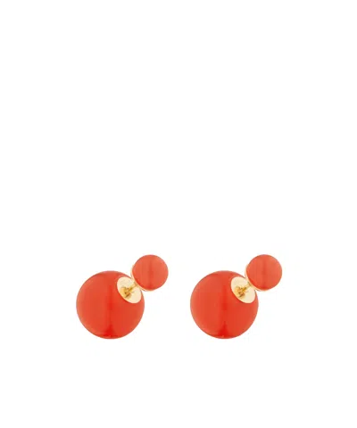 Dior Tribales Iviera Earrings In Red