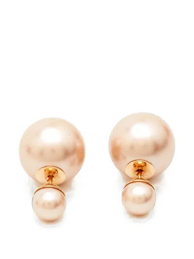 Pre-owned Dior Tribales Earrings In Gold