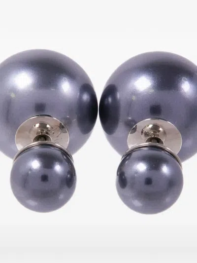 Pre-owned Dior Tribales Earrings In Silver