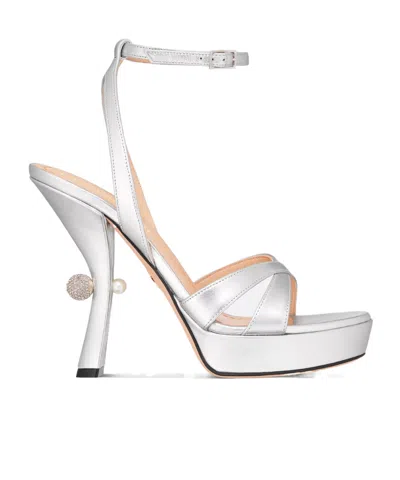 Dior Tribales High-heeled Sandals In Silver