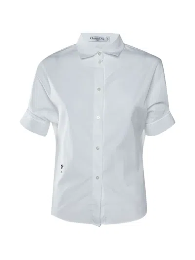 Pre-owned Dior Tribales Short-sleeve Shirt In White