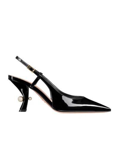Dior Tribales Slack-heeled Heels In Black
