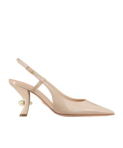 Dior Tribales Slack-heeled Heels In Nude