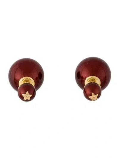 Pre-owned Dior Tribales Stud Earrings In Multi