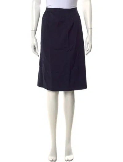 Pre-owned Dior Tricots Et Coordonnés Midi Length Skirt In Blue