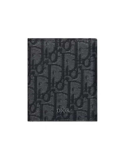Dior Trifold Wallet In Black