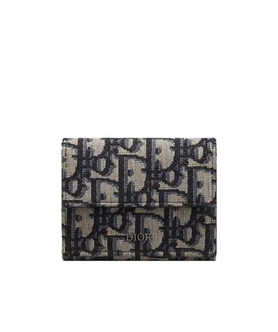 Dior Trifold Wallet In Black