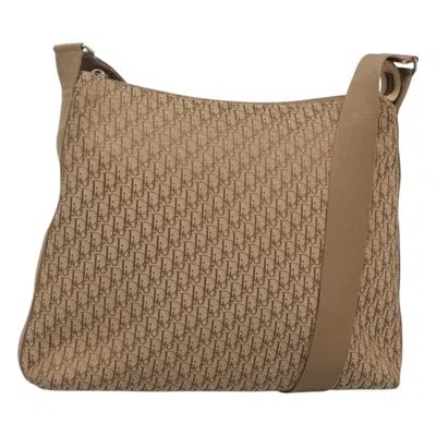 Pre-owned Dior Trotter Beige Canvas Shoulder Bag ()