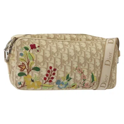 Pre-owned Dior Trotter Beige Canvas Shoulder Bag ()