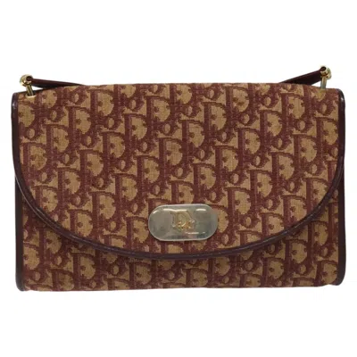Pre-owned Dior Trotter Beige Canvas Shoulder Bag ()