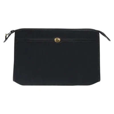 Pre-owned Dior Trotter Black Canvas Clutch Bag ()